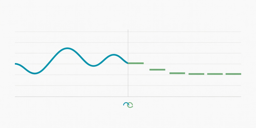 Diagram showing visual timeline breakdown of 60 seconds of gentle running followed by 90 seconds of recovery walking